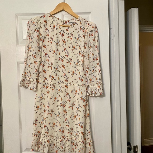 NWT Reformation floral Doutzen Mini dress in Gabrielle 6 medium - Picture 4 of 7